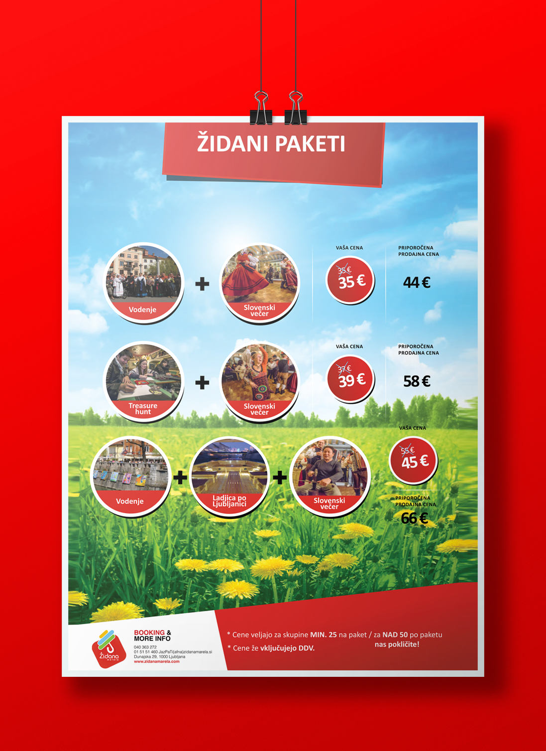 grafično oblikovanje oglasa za spleno stran in oglaševanje